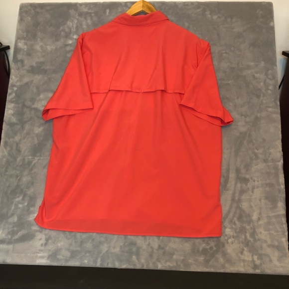 Eddie Bauer Men's Button-up Shirt Orange Size XL - Picture 4 of 8